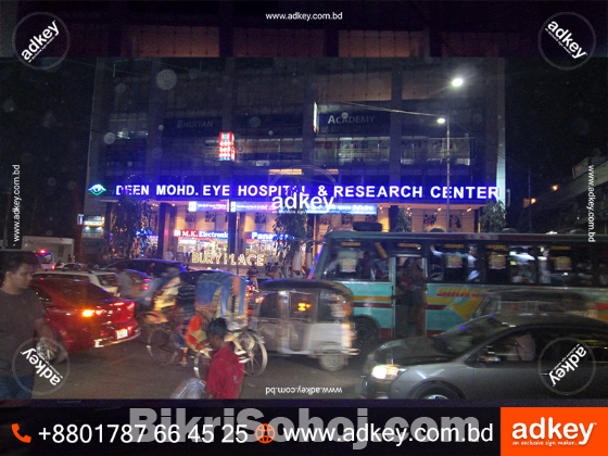 LED Neon Light Display Board advertisement Bangladesh